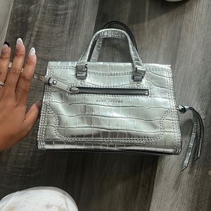 Marc Jacobs mini cruiser crocodile satchel (metallic leather)